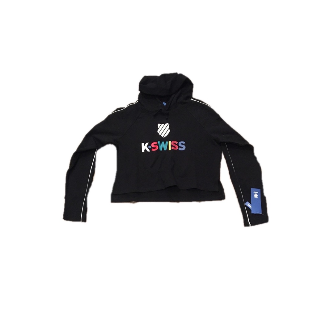 KSwiss Womens Axis Cropped Hoodie Sweatshirt Large